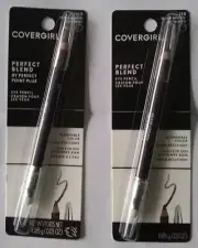 (2) COVERGIRL Perfect Blend Eyeliner Pencil - #110 Black Brown. New
