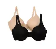 Calvin Klein 34c Pure Micro 2-Pack Lightly Lined T-Shirt Bra NWOT QP2586O