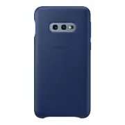 Samsung Galaxy S10e Leather Back Cover - Navy