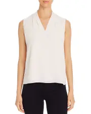 T Tahari Edie Sleeveless V-Neck Top - Exclusive