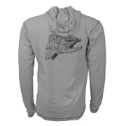 RepYourWater Big Bow Merino Blend Sun Hoody XL Granite