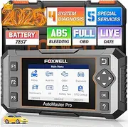2025 FOXWELL NT614 Elite OBD2 Scanner with 5 Resets ABS Bleeding/SAS Calibration/Oil/EPB/Throttle, Upgrade of NT604 Code Reader Scan Tools, ABS SRS Engine Transmission Battery Test Car Scanner