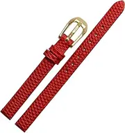 [CEKGDB] Lizard print cowhide leather watchband for ladies replacement watch white red Ultra-thin strap 6 8 10 12 14 16mm