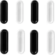 8Pcs Self-Stick Sliding Door Handles Auxiliary Handles for Indoor Window Bathroom Door Window Cupboard Wardrobe Black and White
