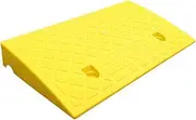 Hzskjyt Threshold Ramp for Loading Dock and Driveway Use with Curbside Access, H 6cm Yellow