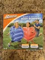 Bump And Bounce Body Bumpers Set Of 2 New Sealed Banzai Inflatable Bubble Soccer