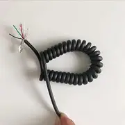 PUR Spring Wire Shielded Cable 7 core 22 awg/0.3mm tensile 1 2 3 4 5 6 3 7 8 9 10 m Bright Surface Spiral Expansion Wire(Stretch 7 Meter)