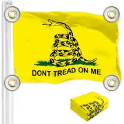 2 Pack: Gadsden Don't Tread On Me Flag 3x5 Ft LiteWeave Pro Series