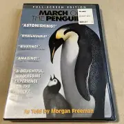 March of the Penguins (DVD 2005 FS NEW) Emperor Documentary Animal Migration Edu