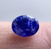 0.26 CT Fluorescent Sodalite included Lazurite dots cut Gemstone @AFG