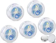 Waterproof Micro LED Puck Lights - Adhesive Lighting Ideal for Under Cabinets...