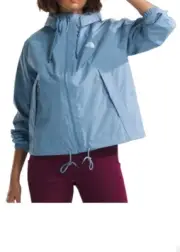 NEW The North Face Plus Women's Antora Waterproof Rain Hoodie In Blue Steele, 1X