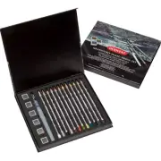 NEW Derwent Graphitint Professional Colour Pencils Paint Pan Mixed Media Set