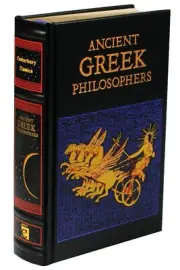 ANCIENT GREEK PHILOSOPHERS Plato Aristotle Epicurus Deluxe Leather Bound *New*