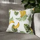 CUSHION COVER PILLOW CASE|BANANA AND LEAVES PATTERN