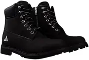 [BAD WORKWEAR] Men's Lux Work Boots – A-Grade Tasmanian Leather, Advanced Lightweight Sole, Safety Steel Toe Cap, Metallic Side Zip for Easy Access, Slip, Oil, Acid, and Heat Resistant |