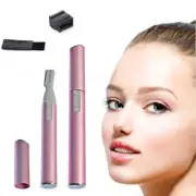 Women's Lady Face Hair Electric Eyebrow Trimmer Men Shaver Remover Razor Set