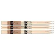 LA Special by Promark 5BW Hickory Drumsticks, 3 pairs - 5B Drum Sticks Wood Tip