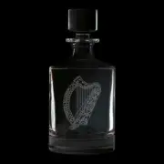 Irish Harp 25 Ounce Whiskey Decanter With Optional Rocks Glasses