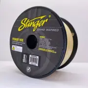 Stinger SPW316YL Primary Hook Up Wire 16GA Yellow Pure OFC 500' Audio Cable Roll
