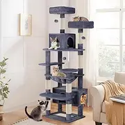 Cat Tree Scratching Post Scratcher Tower Condo House Furniture Wood 184cm in Grey Colour