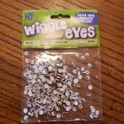 Wiggle Eyes Value Pack 220 Pcs for Crafting Paste On 5mm