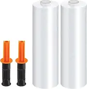 Stretch wrap Stretch Film roll for Pallet Packaging, Industrial Strength Stretch with Easy Moving Handle, Mobile wrap Plastic roll, Clear for Pallet Packaging Transport Moving