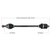 Tytaneum Heavy Duty Complete Axle Polaris RZR XP 4 Turbo/RZR XP Turbo 2017