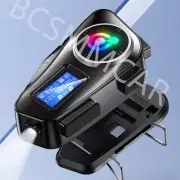 2P LCD Display Motorcycle Intercom Helmet Bluetooth Headset Interphone Earphone