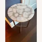 24" White Agate Stone Coffee Table Top For Interior Furniture Living Area Decors