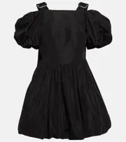 [Simone Rocha] Simone Rocha Puff-sleeve taffeta minidress AU 6 black