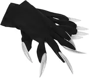 [Baluue] Scary Halloween Claw Gloves for Witch Cosplay Long Fingernails Costume Props for Parties Themed Events Accessory for Spooky Celebrations