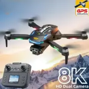 8K HD Dual Camera Obstacle Avoidance Quadcopter Drone with Screen Remote Control