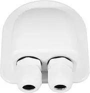 POPETPOP Rv Junction Box Solar Car Junction Box Cable Entry Gland Rvs Cars Cabin Wire Entry Dual Cable Entry Dual Hole Cable Entry Roof Wire Entry Gland The Roof Bracket Base Abs