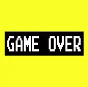 Funny "GAME OVER" retro video game BUMPER STICKER arcade vintage Atari NES Xbox