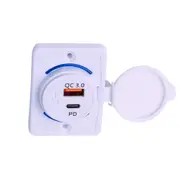 Flush Mount USB-C Wall Mounted Charger For Caravan RV Accessories Parts USB C