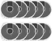 Junsi 10pcs Replacement UMD Game Discs Shell Clear Storage Case Compatible with Sony PSP 1000/PSP 2000/PSP 3000 UMD