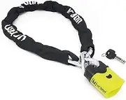 Urban U4K120 Motorcycle Chain Lock Hardened Steel, ø0.39in, 3,93ft Long, Link Plus System, Textile Cover, Security Anti-Theft Padlock, Double Locking, Scooter, Electric Bicycle, Containers, Gates