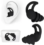 Reusable Noise-Reducing Earplugs, Yakiter,Ear Plugs for Noise Reduction, Washable Hearing Protection for Work, Travel, Concert, Swimming, Sleep Snoring