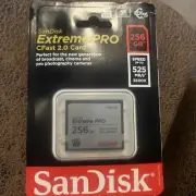 Sandisk SDCFSP-256G-A46D 256gb Extreme Pro Compact Flashflsh Rev D 525/450mb/s
