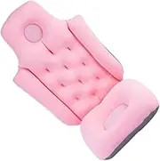 KOMBIUDA Bathtub Pillow Snap Design Elderly Bathing Stool Inflatable Backrest for Tub Spa Tub Cushion Bath Pillow for Comfortable Bathing