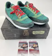 RICOU BROWNING signed SHOES SAUCONY Jazz 10 CREATURE BLACK LAGOON Super7 JSA