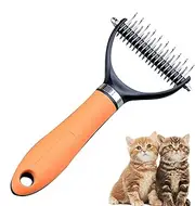 Dematting Comb for Cats, Grooming Cat Comb Undercoat Shedding Dog Brush, Dematting Mat Remover Matted Hair Pet Supplies for Long Haired Cats