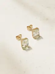 [Mateo] Mateo - 14-karat Gold Amethyst Earrings - One size One size Gold