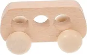Wooden Educational Car Toys Grasp Training Toy for Infants Hand Push Car Sensory Development