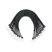 Adjustable 31" Rubber Tarp Straps with 150% Max Stretch, 100% EPDM Bungee Cor...