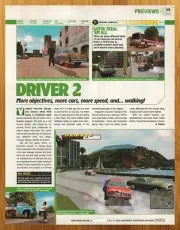 2000 Driver 2 PS1 PS2 PREVIEW Print Ad/Poster Authentic Car Video Game Promo Art