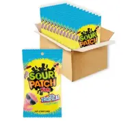 SOUR PATCH KIDS Tropical Soft & Chewy Candy 8 oz Bags (Pack of 12)
