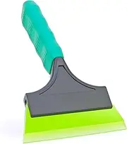 Umaki Plastic Squeegee, 4.9 x 8.6IN Small Squeegee for Shower, Glass, Tile, Mirror, Windshield, All Purpose Squeegee - Window Tint Squeegee, Ice Scraper, Snow Removal for Cars, with Long Handle