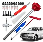 Jiimhte Valve Stem Tool Kit - Tire Installer Tool Valve Remover Tool | Quick Change Repair Tool Replacement T-Hook Car Accessories for Motorcycle & Tire